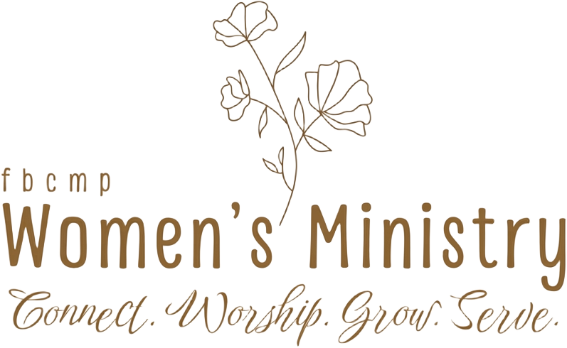 FBCMP Women's Ministry logo with line-art florals